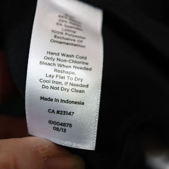 Talbots Vintage Y2K Black Polka Dot Career Sheath Dress NWT 12 - Picture 15 of 15